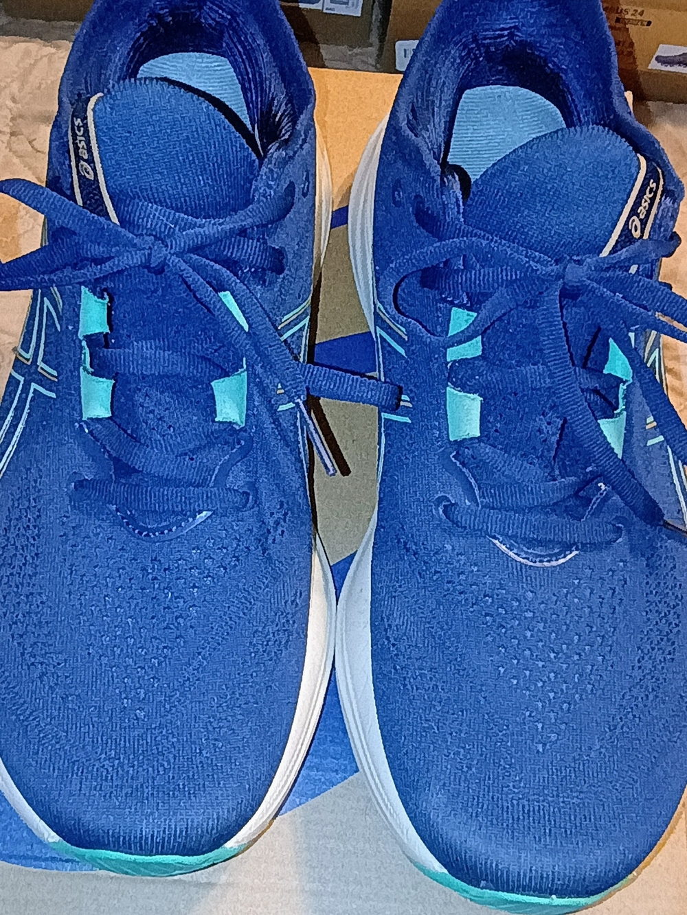 ASICS WOMEN'S Gel-Nimbus 26 Women's Sz 9.5 Blue Athletic Running Sneakers